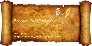 Bokor József névjegykártya